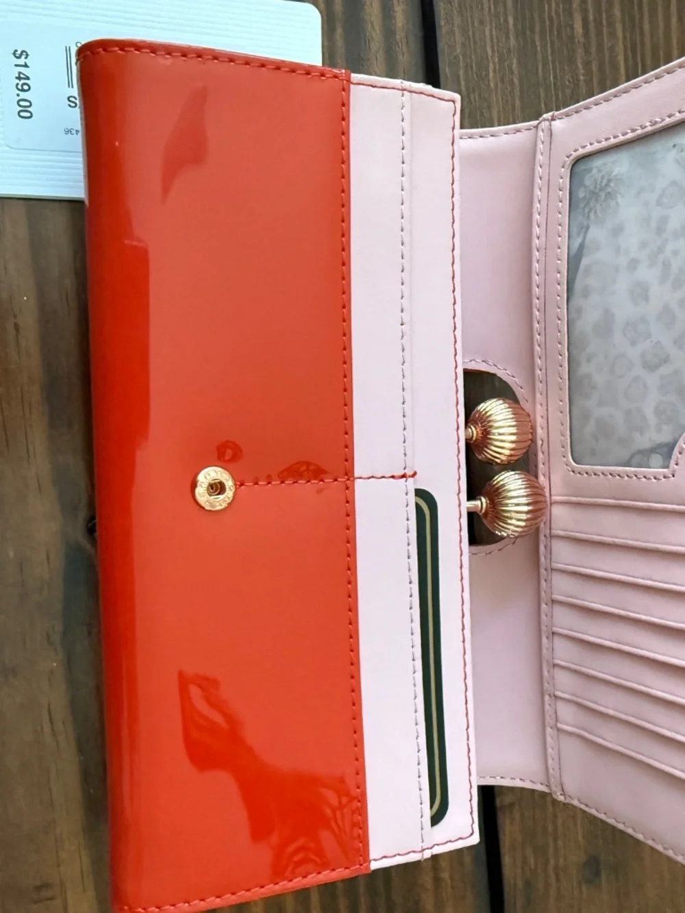 Ted Baker Felicee Bobbie Matinee Wallet - in RED